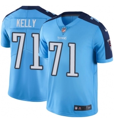 Men Nike Tennessee Titans #71 Dennis Kelly Limited Light Blue Rush Vapor Untouchable NFL Jersey
