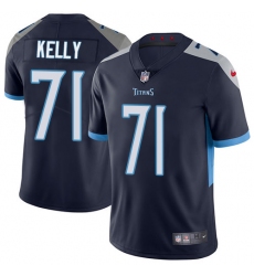 Men Nike Tennessee Titans #71 Dennis Kelly Navy Blue Team Color Vapor Untouchable Limited Player NFL Jerse
