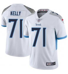 Men Nike Tennessee Titans #71 Dennis Kelly White Vapor Untouchable Limited Player NFL Jersey