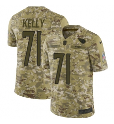 Men's Nike Tennessee Titans #71 Dennis Kelly Limited Camo 2018 Salute to Service NFL Jersey