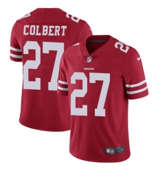 Men's Nike San Francisco 49ers #27 Adrian Colbert Red Team Color Vapor Untouchable Limited Player NFL Jersey