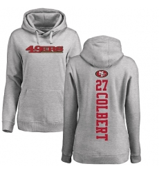 NFL Women's Nike San Francisco 49ers #27 Adrian Colbert Ash Backer Pullover Hoodie
