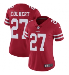 Women Nike San Francisco 49ers #27 Adrian Colbert Red Team Color Vapor Untouchable Limited Player NFL Jersey