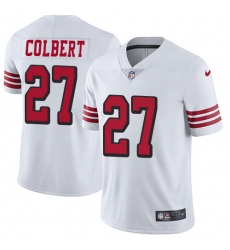Youth Nike San Francisco 49ers #27 Adrian Colbert Limited White Rush Vapor Untouchable NFL Jersey