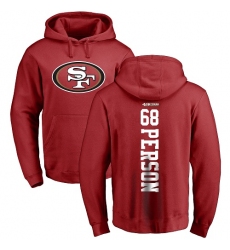 NFL Nike San Francisco 49ers #68 Mike Person Red Backer Pullover Hoodie
