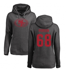 NFL Women's Nike San Francisco 49ers #68 Mike Person Ash One Color Pullover Hoodie