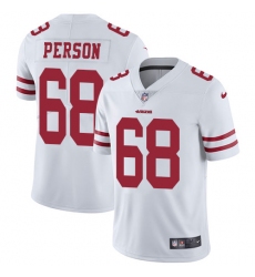 Youth Nike San Francisco 49ers #68 Mike Person White Vapor Untouchable Limited Player NFL Jersey