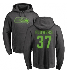 NFL Nike Seattle Seahawks #37 Tre Flowers Ash One Color Pullover Hoodie