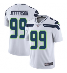 Men's Nike Seattle Seahawks #99 Quinton Jefferson White Vapor Untouchable Limited Player NFL Jersey