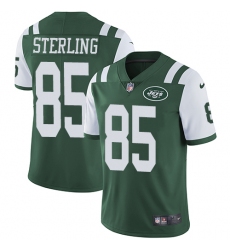 Men's Nike New York Jets #85 Neal Sterling Green Team Color Vapor Untouchable Limited Player NFL Jersey