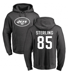 NFL Nike New York Jets #85 Neal Sterling Ash One Color Pullover Hoodie