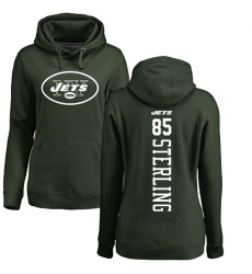 NFL Women's Nike New York Jets #85 Neal Sterling Green Backer Pullover Hoodie