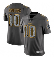 Men's Nike Pittsburgh Steelers #10 Ryan Switzer Gray Static Vapor Untouchable Limited NFL Jersey