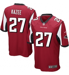 Men's Nike Atlanta Falcons #27 Damontae Kazee Game Red Team Color NFL Jersey