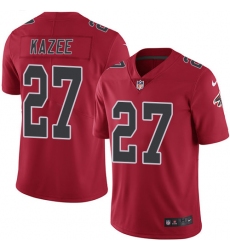 Men's Nike Atlanta Falcons #27 Damontae Kazee Limited Red Rush Vapor Untouchable NFL Jersey