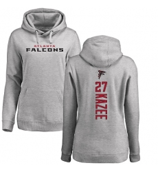 NFL Women's Nike Atlanta Falcons #27 Damontae Kazee Ash Backer Pullover Hoodie