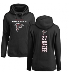 NFL Women's Nike Atlanta Falcons #27 Damontae Kazee Black Backer Pullover Hoodie