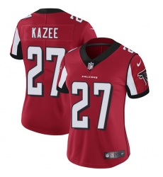 Women Nike Atlanta Falcons #27 Damontae Kazee Red Team Color Vapor Untouchable Limited Player NFL Jersey