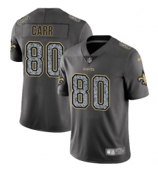 Men's Nike New Orleans Saints #80 Austin Carr Gray Static Vapor Untouchable Limited NFL Jersey