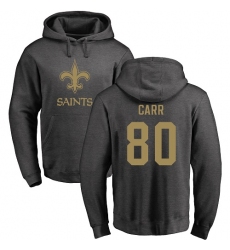 NFL Nike New Orleans Saints #80 Austin Carr Ash One Color Pullover Hoodie