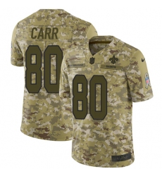 Youth Nike New Orleans Saints #80 Austin Carr Limited Camo 2018 Salute to Service NFL Jersey