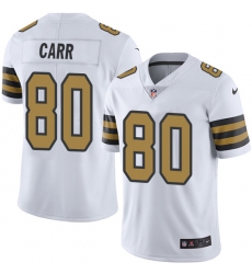 Youth Nike New Orleans Saints #80 Austin Carr Limited White Rush Vapor Untouchable NFL Jersey