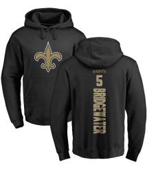 NFL Nike New Orleans Saints #5 Teddy Bridgewater Black Backer Pullover Hoodie