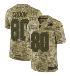 Men's Nike Buffalo Bills #80 Jason Croom Limited Camo 2018 Salute to Service NFL Jersey