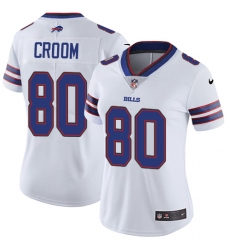 Women's Nike Buffalo Bills #80 Jason Croom White Vapor Untouchable Limited Player NFL Jersey