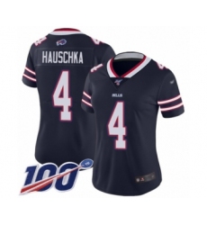 Women's Buffalo Bills #9 Corey Bojorquez Limited Navy Blue Inverted Legend 100th Season Football Jersey