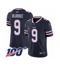 Youth Buffalo Bills #9 Corey Bojorquez Limited Navy Blue Inverted Legend 100th Season Football Jersey