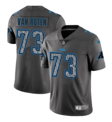 Men's Nike Carolina Panthers #73 Greg Van Roten Gray Static Vapor Untouchable Limited NFL Jersey