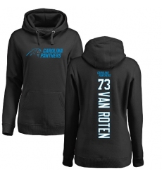 NFL Women's Nike Carolina Panthers #73 Greg Van Roten Black Backer Pullover Hoodie