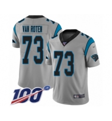 Youth Carolina Panthers #73 Greg Van Roten Silver Inverted Legend Limited 100th Season Football Jersey