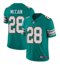 Men's Nike Miami Dolphins #28 Bobby McCain Aqua Green Alternate Vapor Untouchable Limited Player NFL Jersey