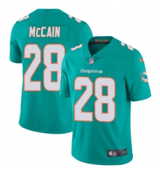 Men's Nike Miami Dolphins #28 Bobby McCain Aqua Green Team Color Vapor Untouchable Limited Player NFL Jersey