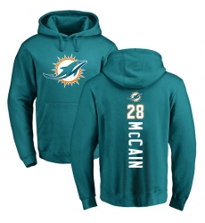 NFL Nike Miami Dolphins #28 Bobby McCain Aqua Green Backer Pullover Hoodie