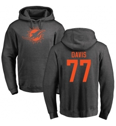 NFL Nike Miami Dolphins #77 Jesse Davis Ash One Color Pullover Hoodie