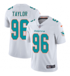 Youth Nike Miami Dolphins #96 Vincent Taylor White Vapor Untouchable Limited Player NFL Jersey