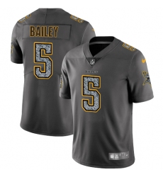 Men's Nike Minnesota Vikings #5 Dan Bailey Gray Static Vapor Untouchable Limited NFL Jersey