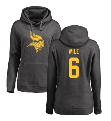NFL Women's Nike Minnesota Vikings #6 Matt Wile Ash One Color Pullover Hoodie