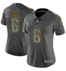 Women's Nike Minnesota Vikings #6 Matt Wile Gray Static Vapor Untouchable Limited NFL Jersey