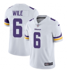 Youth Nike Minnesota Vikings #6 Matt Wile White Vapor Untouchable Limited Player NFL Jersey