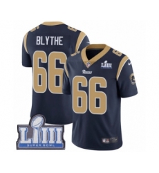 Men's Nike Los Angeles Rams #66 Austin Blythe Navy Blue Team Color Vapor Untouchable Limited Player Super Bowl LIII Bound NFL Jersey