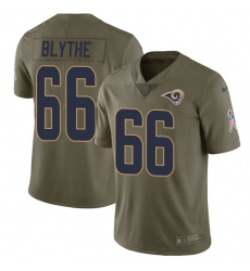 Youth Nike Los Angeles Rams #66 Austin Blythe Limited Olive 2017 Salute to Service NFL Jersey