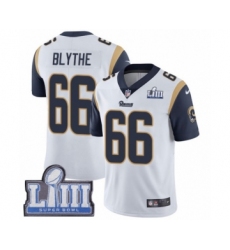 Youth Nike Los Angeles Rams #66 Austin Blythe White Vapor Untouchable Limited Player Super Bowl LIII Bound NFL Jers