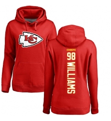 NFL Women's Nike Kansas City Chiefs #98 Xavier Williams Red Backer Pullover Hoodie