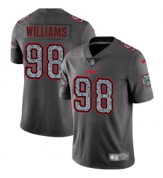 Youth Nike Kansas City Chiefs #98 Xavier Williams Gray Static Vapor Untouchable Limited NFL Jersey