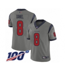 Youth Houston Texans #8 Trevor Daniel Limited Gray Inverted Legend 100th Season Football Jersey