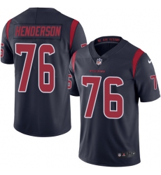 Youth Nike Houston Texans #76 Seantrel Henderson Limited Navy Blue Rush Vapor Untouchable NFL Jersey